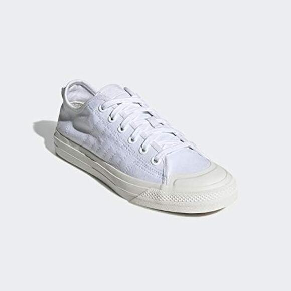 NWT adidas Originals Men's Nizza RF Sneaker, White/Off White, 9 - Picture 4 of 6